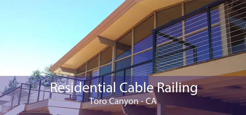 Residential Cable Railing Toro Canyon - CA