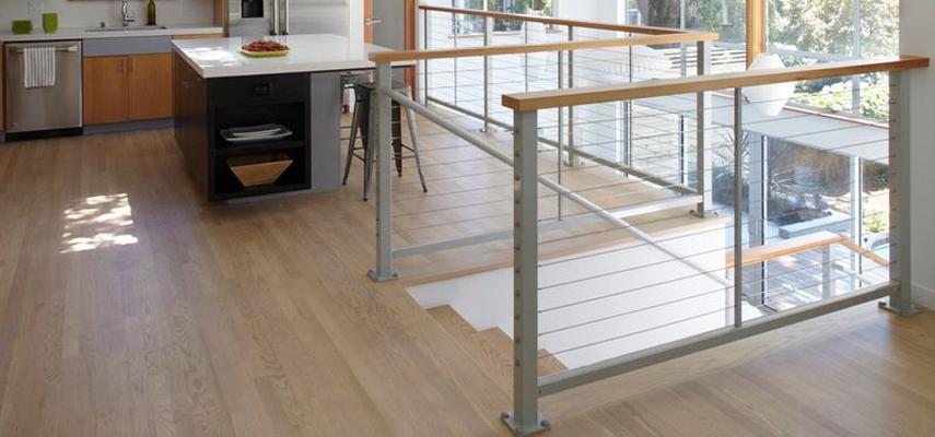 Interior Residential Cable Railing in Oak Park, CA